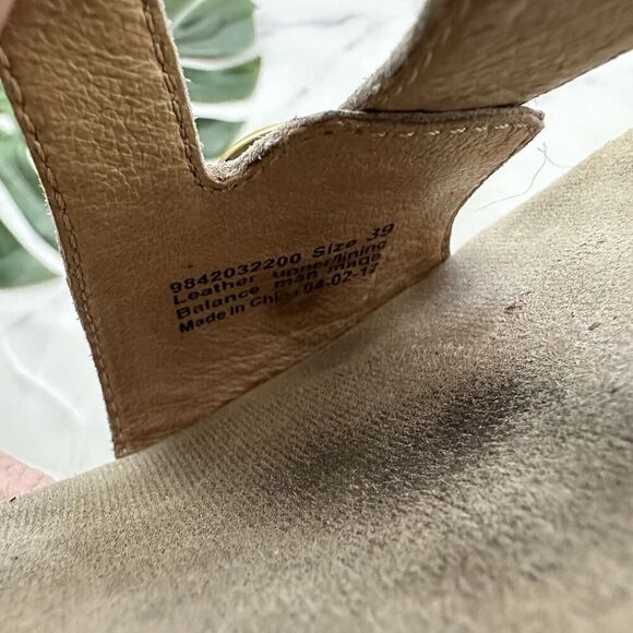 Dansko Womens Sandi Sandals Size 39 Cream Beige Leather Chunky Heel Comfort - Picture 6 of 6